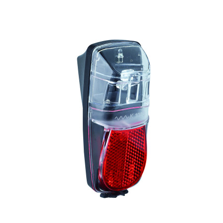 Фара задня Red Fire 2 LED для динамовтулки  зі стояночними вогнями, BUCHEL 